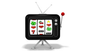 TV with slots on it