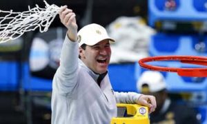Scott Drew waving net