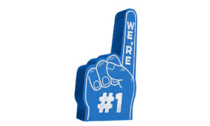 Number,One,Foam,Hand,Isolated,On,White