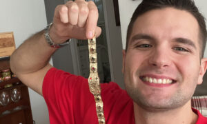 Hiller Smiling With Bracelet