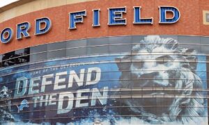 Detroit,,Mi-may,2015:,Exterior,Of,Ford,Field,,The,Home,Of