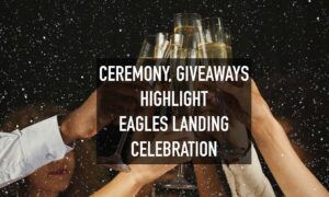 Ceremony, Giveaways Highlight Saganing Eagles Landing Celebration