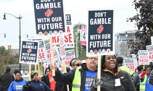 Detroit Casino Workers on Strike
