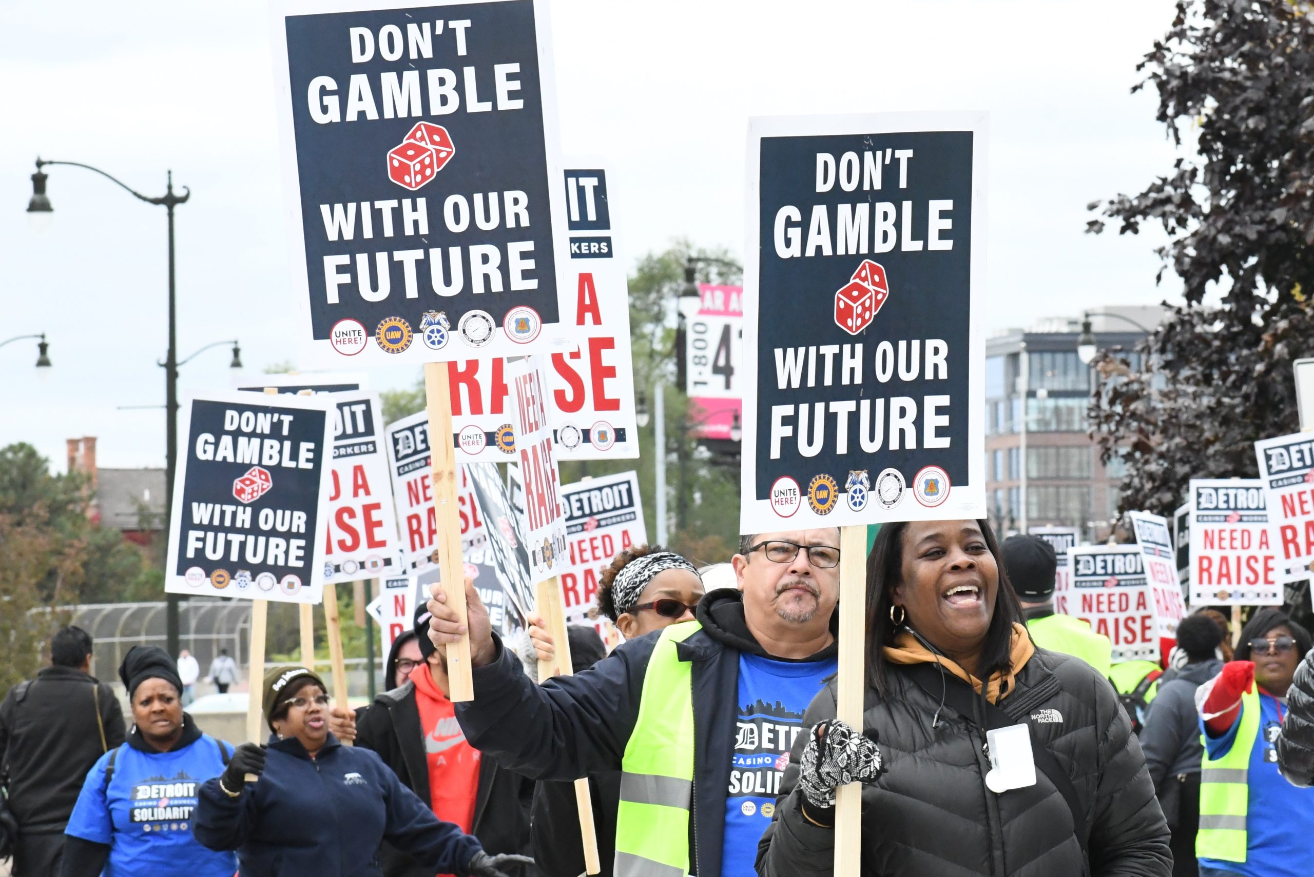 Detroit Casino Workers on Strike