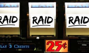 Illegal slot machines raided