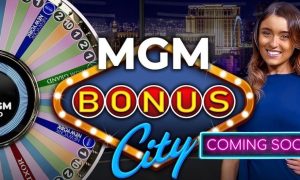 Logo for MGM Bonus City, game coming soon to BetMGM online casino in Michigan