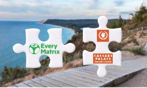 Photo of Michigan's Sleeping Bear Dunes. EveryMatrix has secured an Online Casino Content Deal With Caesars Palace Michigan that will bring more online games to the state