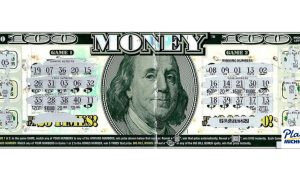 Winning $2 million Michigan Lottery scratch-off ticket. The winner had the ticket in his car for months without realizing he had won.