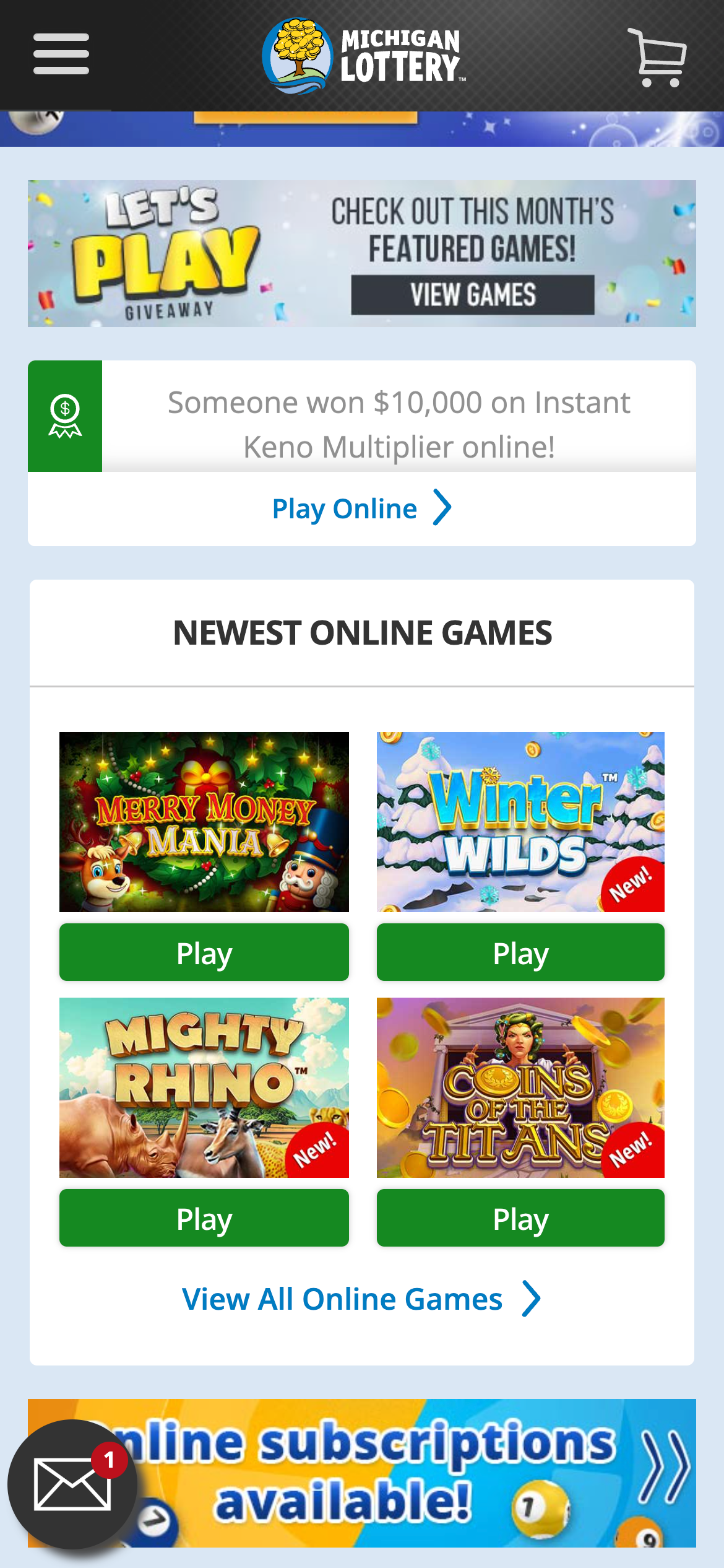 Michigan Lottery Online Michigan Lottery Promo Code 2024