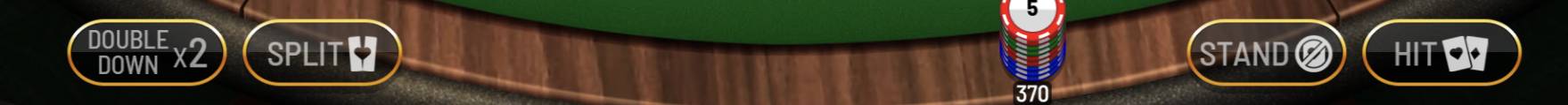 Online Blackjack Buttons