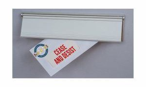 Cease and desist letter with MGCB logo representing the cease and desist letters Michigan sent to three internet gaming companies