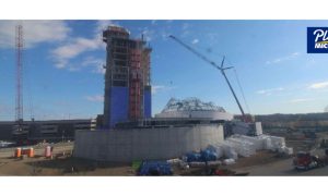 Gun Lake Casino construction camera still shot. The casino has announced a further $10 million in renovations.