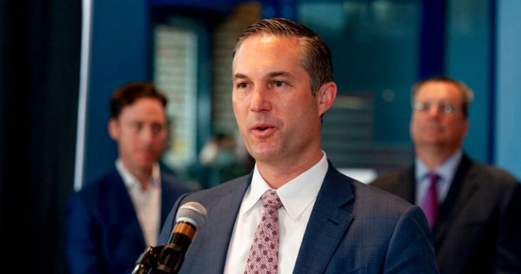 CEO of Caesars Digital Eric Hession speaking. Hession said Caesars can still do "great business" at 10% market share despite finishing well back of Michigan's big three.