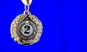 A second place medal