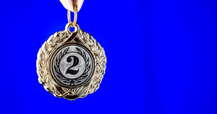 A second place medal