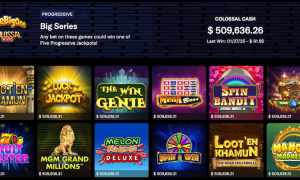 BetMGM Casino Michigan Big Series progressive jackpot slots