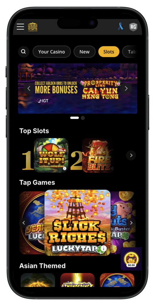 Golden Nugget Casino App Screenshot