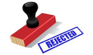 Rubber Stamp Illustration Rejected