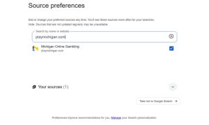 playmichigan preferred news publisher google