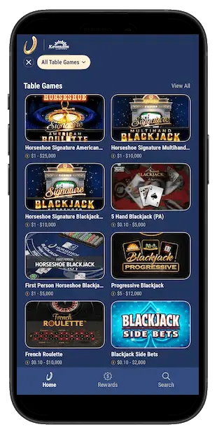 Horseshoe Online Casino Michigan app
