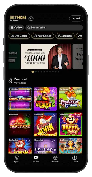 BetMGM Casino Michigan app
