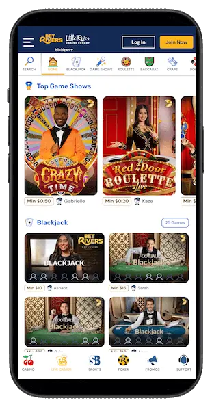 BetRivers Casino app