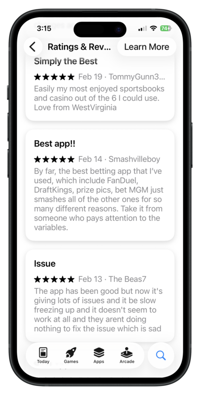 BetMGM Sportsbook Michigan Rating 2