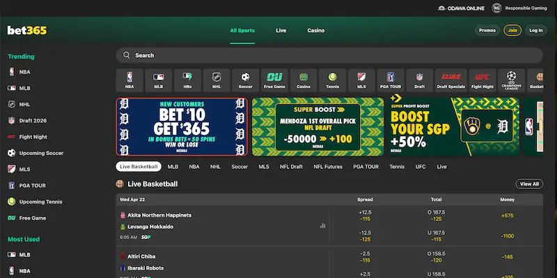 Can you use bet365 in Michigan? Yes!