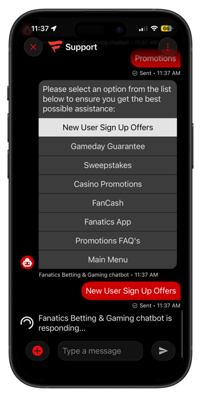 Fanatics Sportsbook Customer Support