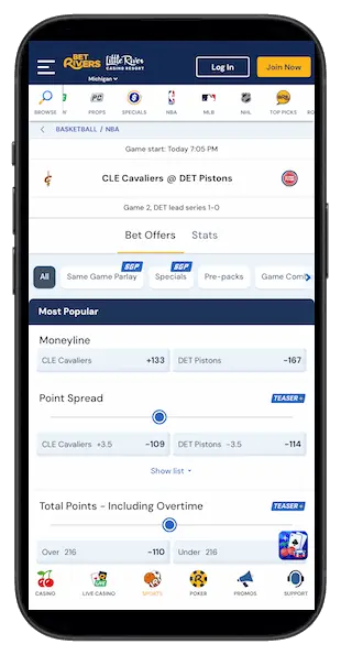 BetRivers Sportsbook app