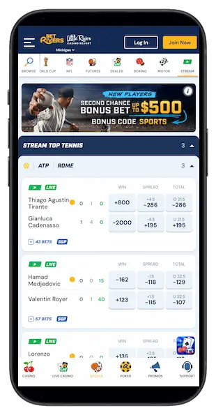 BetRivers Sportsbook app