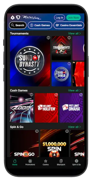 PokerStars on FanDuel MI poker app