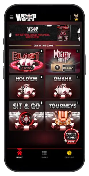 WSOP Online Michigan app