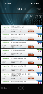 Party Poker sit n go