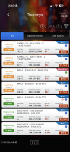 Party Poker tourneys