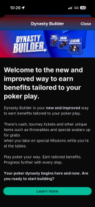 PokerStars Dynasty Builder