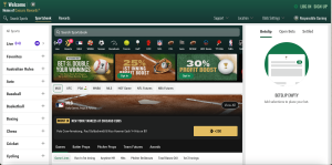 Caesars Sportsbook homepage