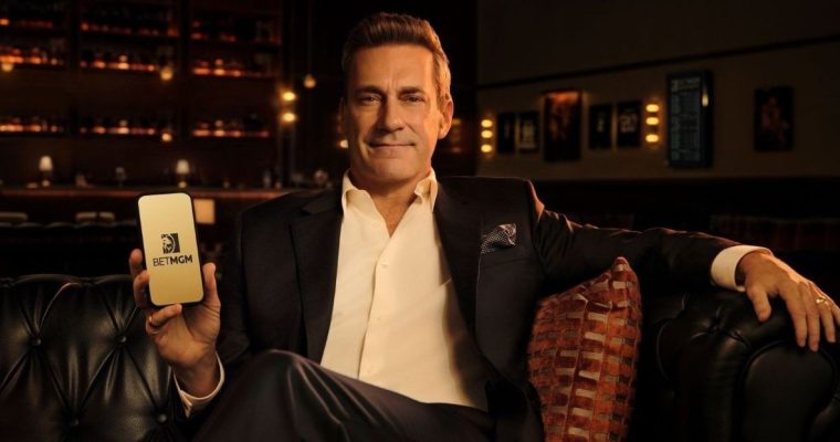 BetMGM's new Jon Hamm campaign centers on a fictional Legends Lounge, with a real Michigan sports betting twin at MGM Grand Detroit.