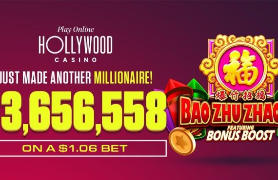 A $1.06 spin on Hollywood Casino's DropZone paid more than $3.65 million, the third-largest online casino jackpot ever won in Michigan.